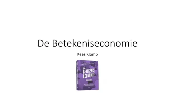de betekeniseconomie