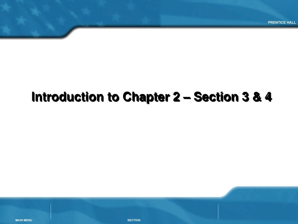 introduction to chapter 2 section 3 4