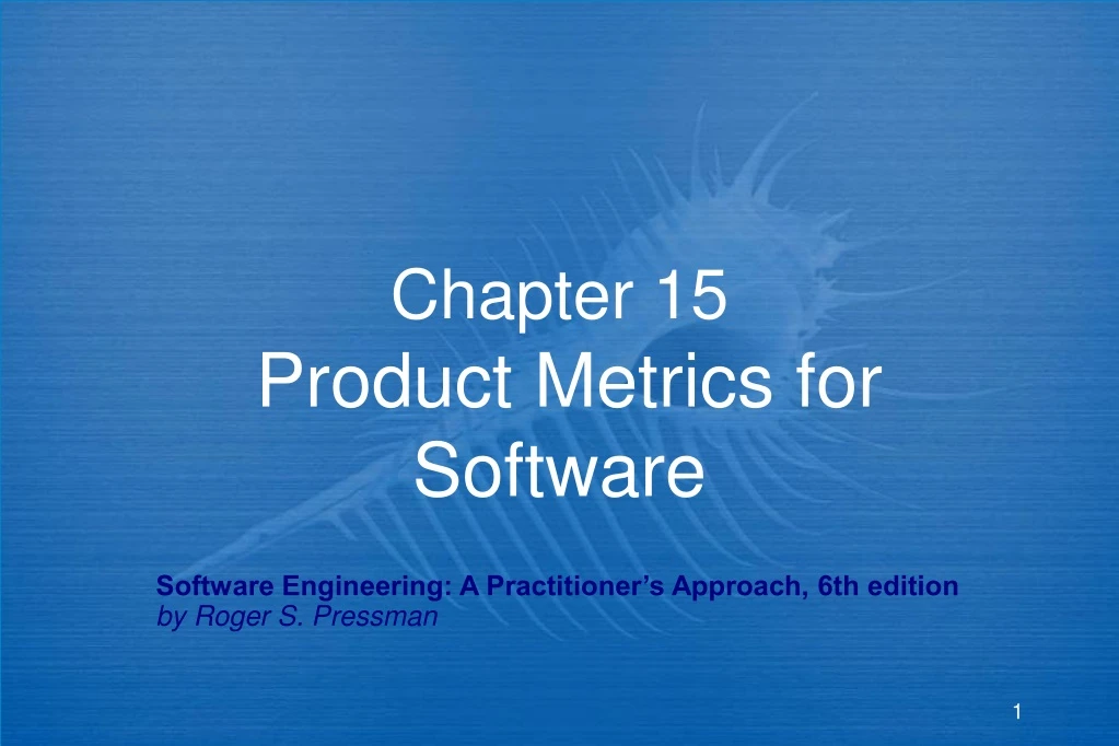 chapter 15 product metrics for software