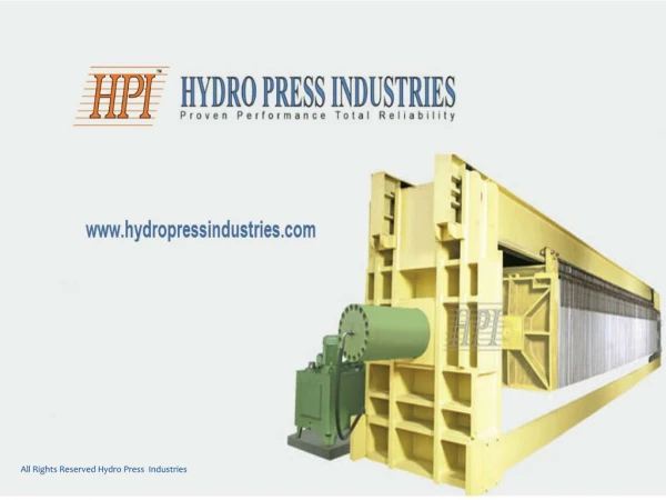 Hydraulic Filter Press Manufacturers