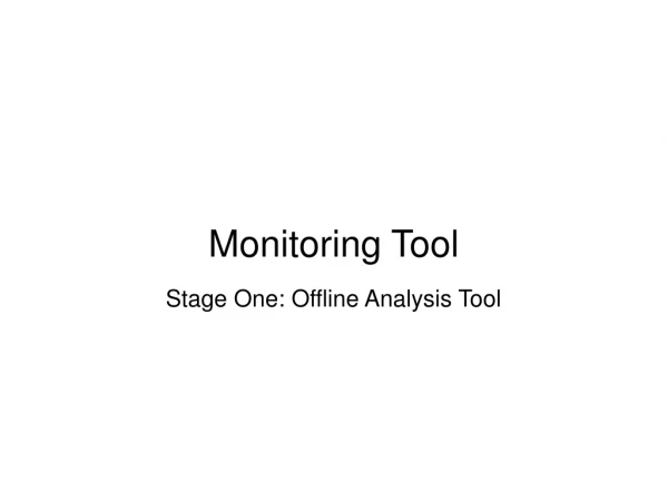 Monitoring Tool