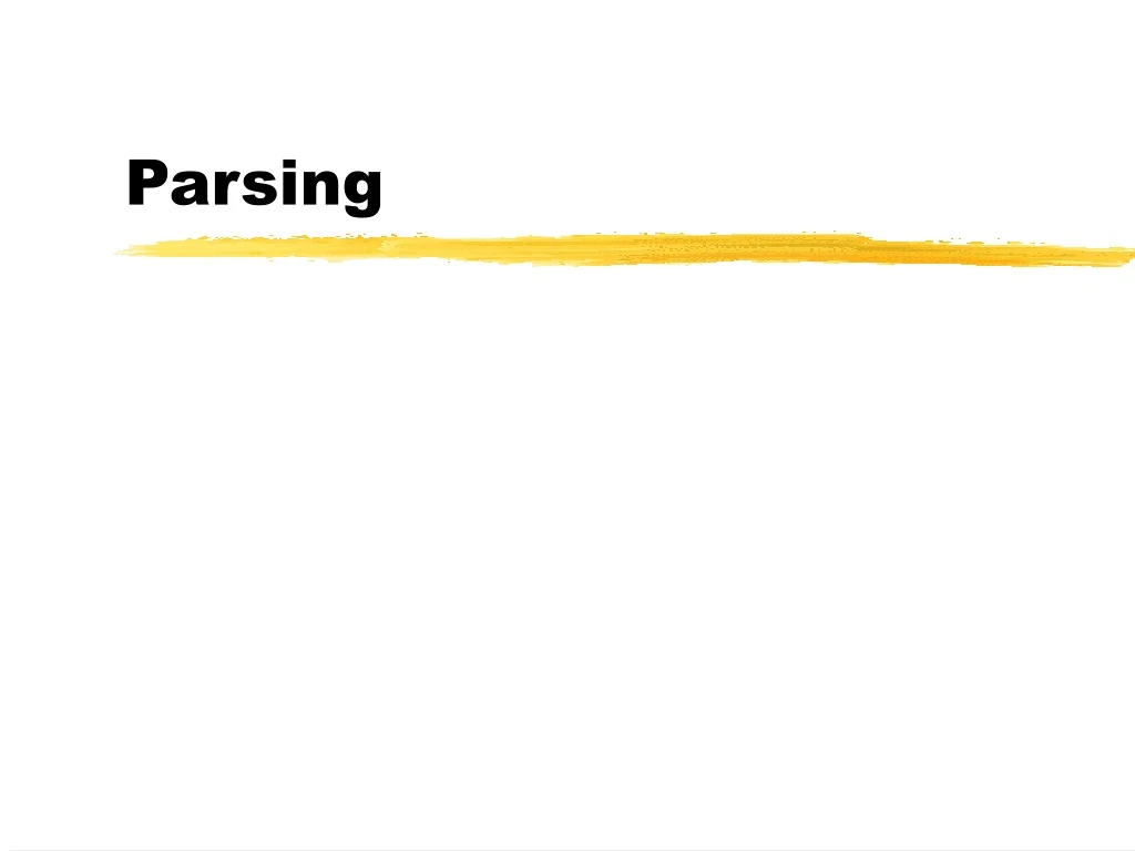 parsing