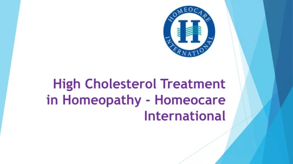 Homeopathy Treatment for High Cholesterol | High Cholesterol Treatment in Homeopathy - Homeocare International