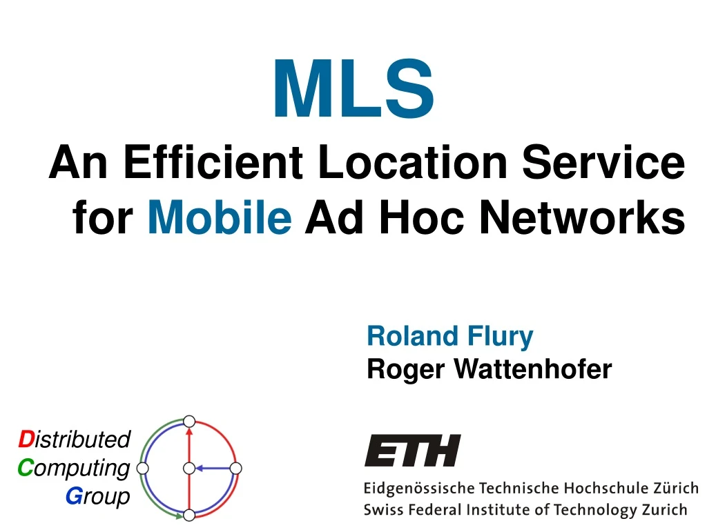 an efficient location service for mobile ad hoc networks
