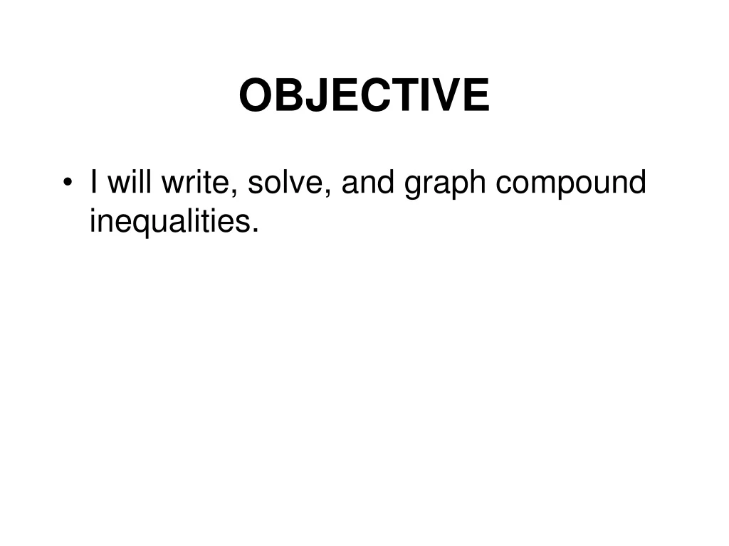 objective