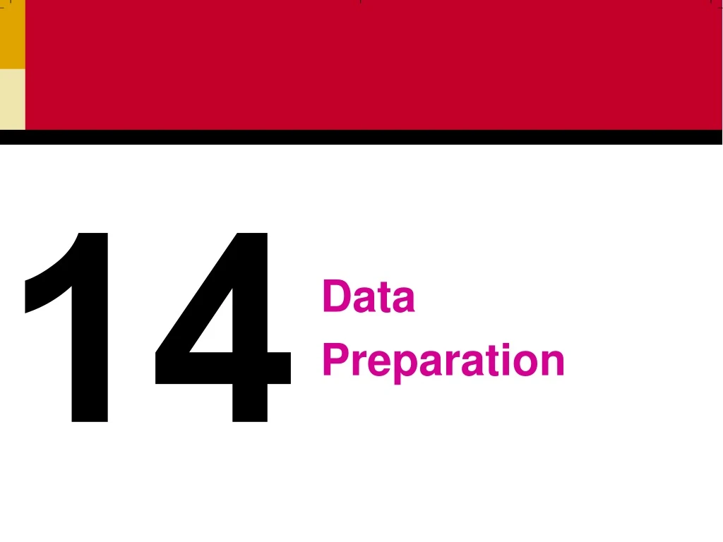 data preparation