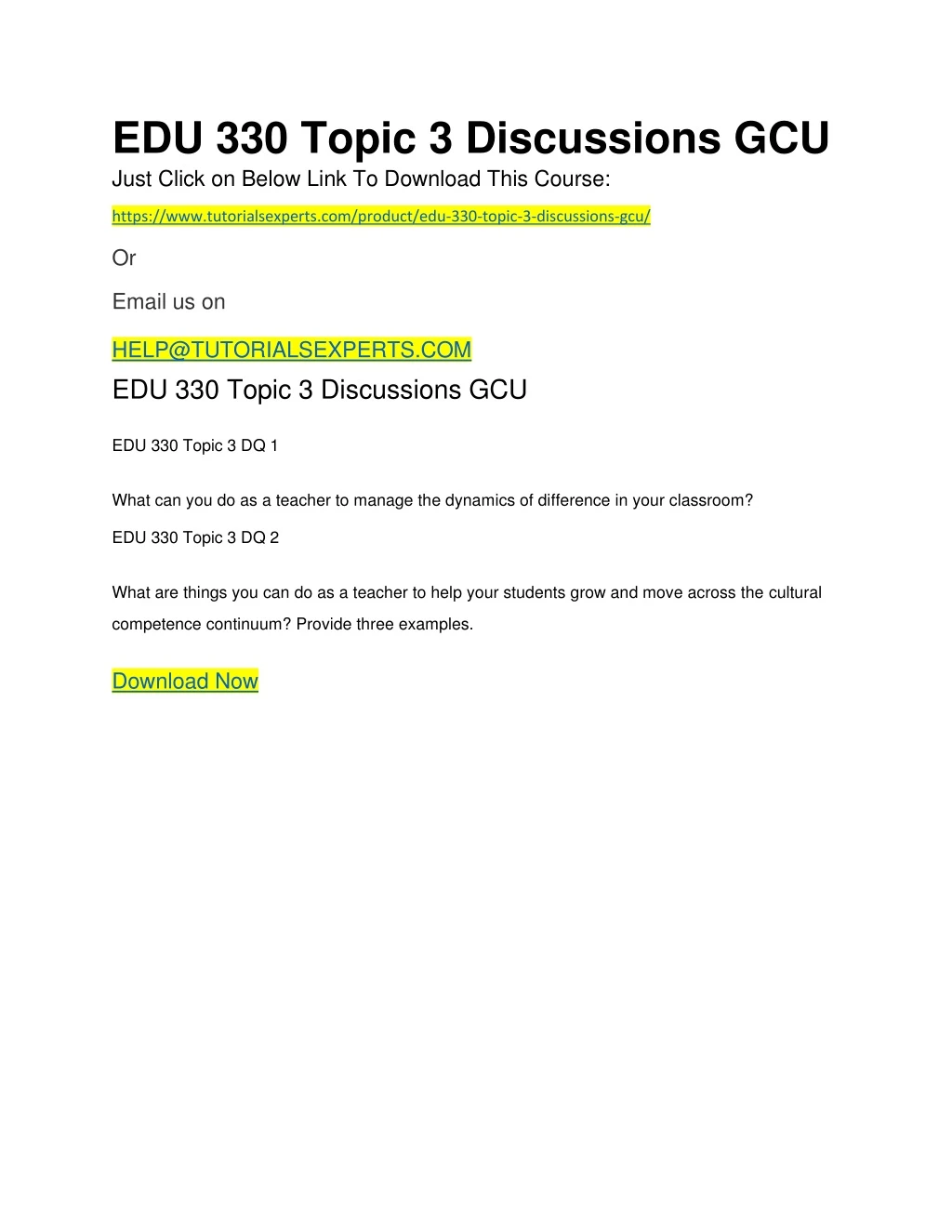 edu 330 topic 3 discussions gcu just click