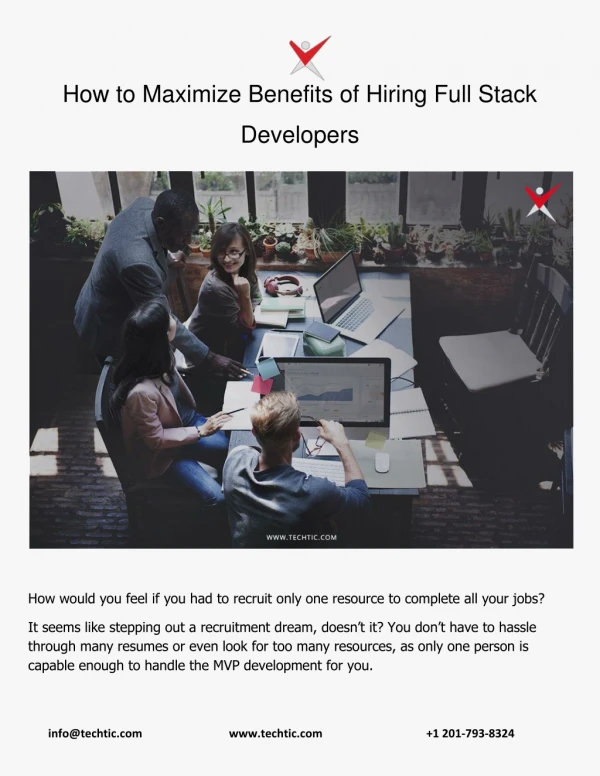 How to Maximize Benefits of Hiring Full Stack Developers