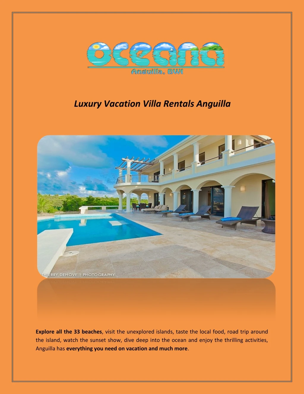 luxury vacation villa rentals anguilla