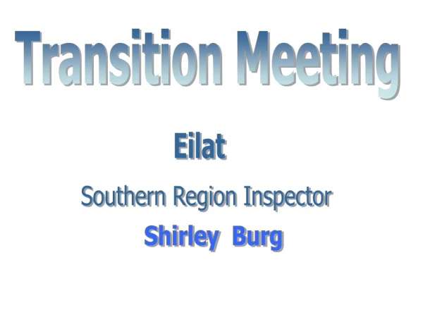 Transition Meeting