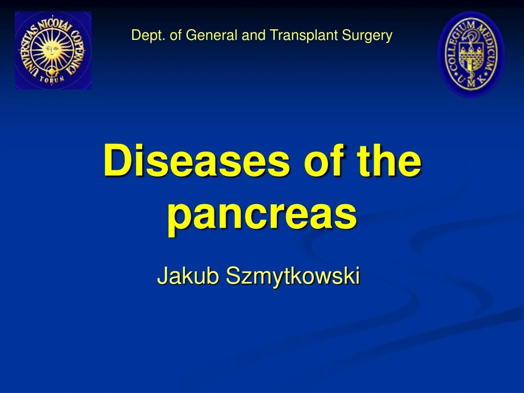 diseases of the pancreas