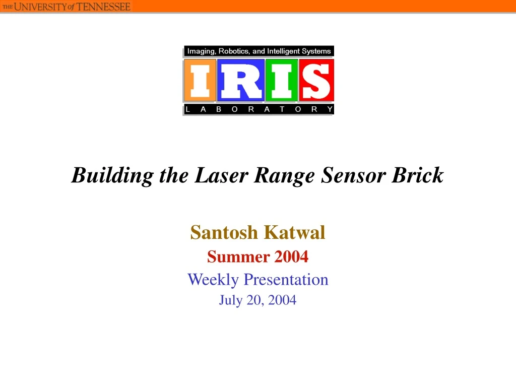 building the laser range sensor brick