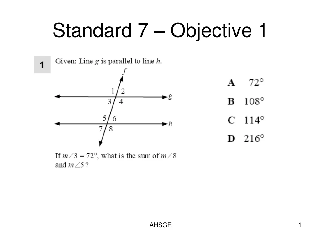 standard 7 objective 1