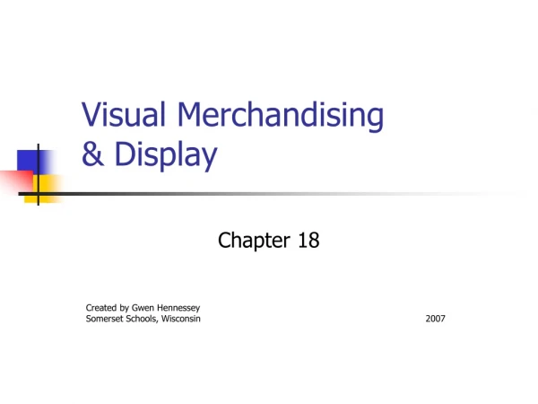 Visual Merchandising &amp; Display