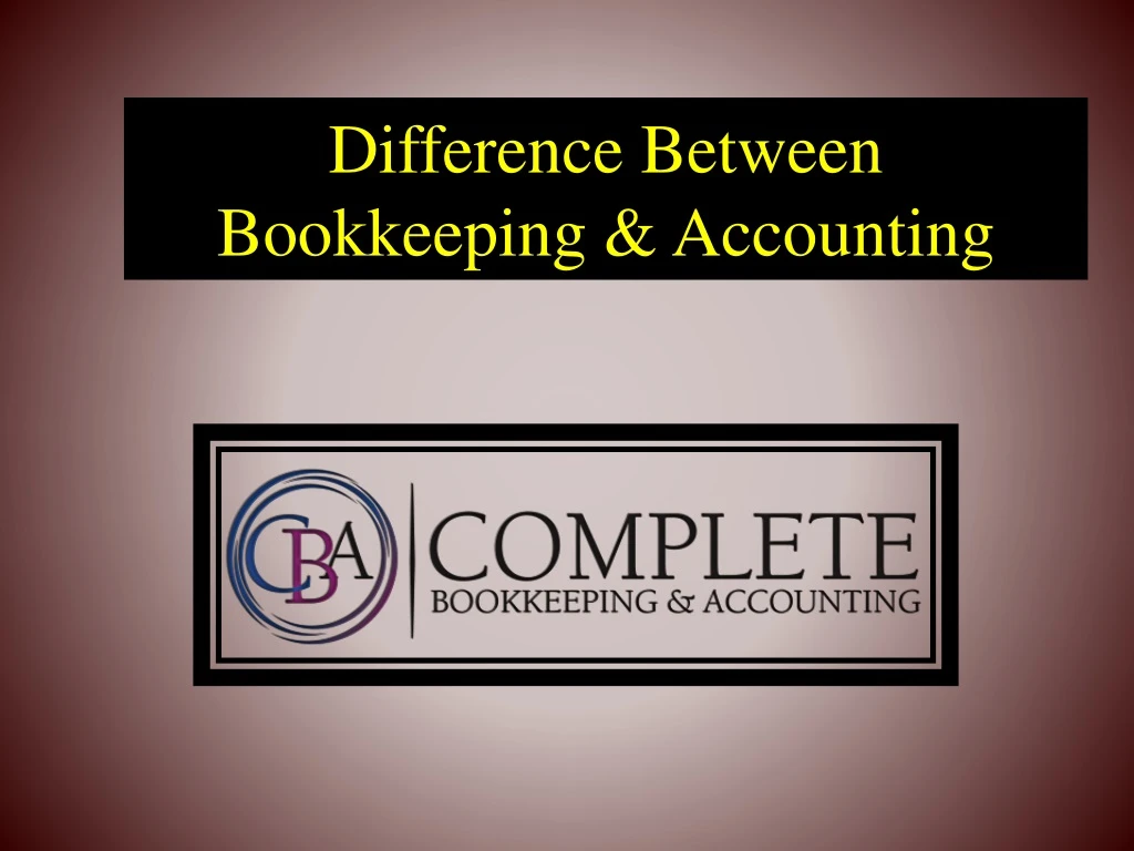 difference between bookkeeping accounting