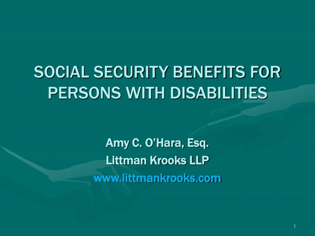 Ppt Social Security Benefits For Persons With Disabilities Powerpoint Presentation Id8669558 3804