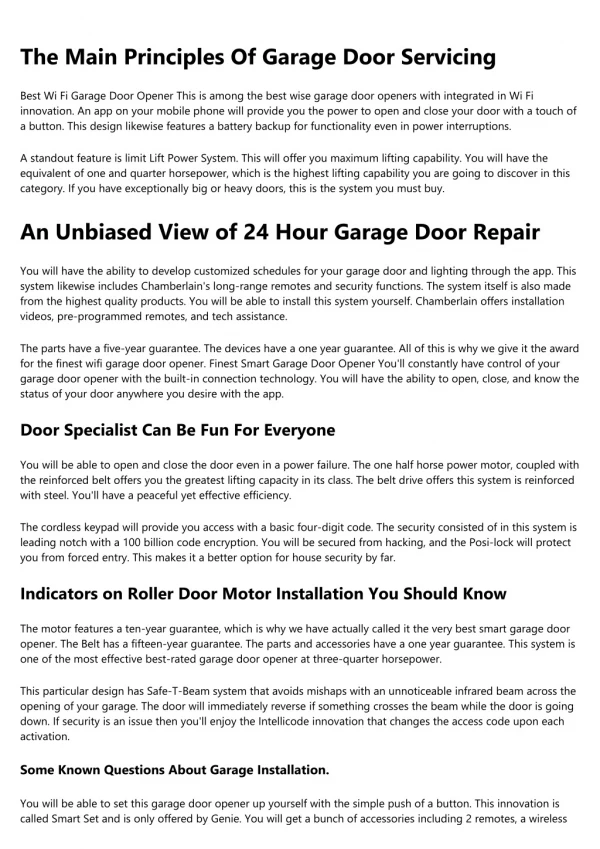 Garage Repair In Brisbane Fundamentals Explained