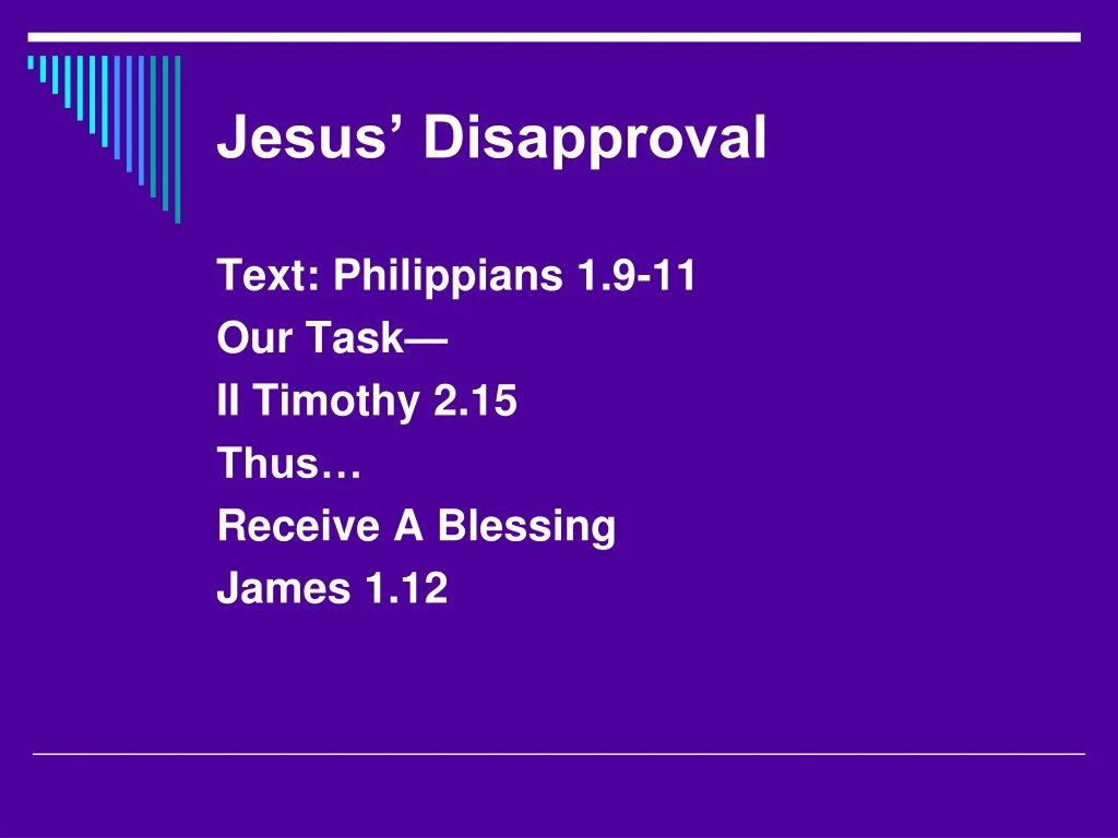 jesus disapproval