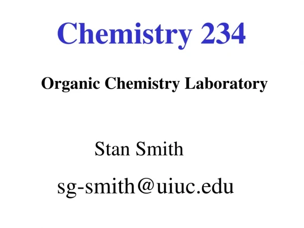Chemistry 234