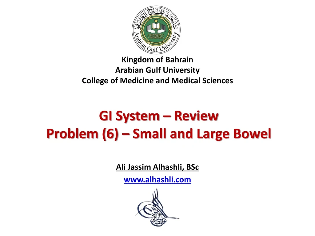 kingdom of bahrain arabian gulf university college of medicine and medical sciences