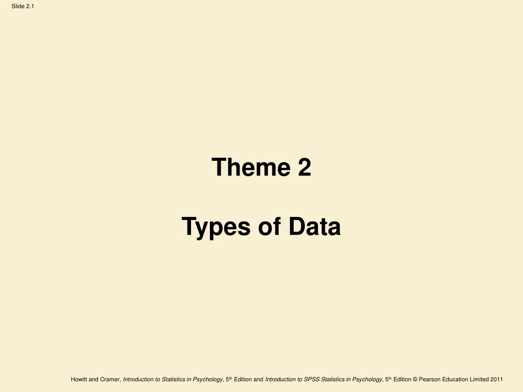 theme 2 types of data