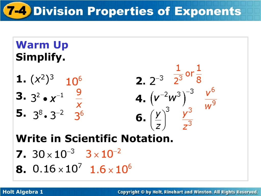 warm up simplify 1 x 2 3 3 5