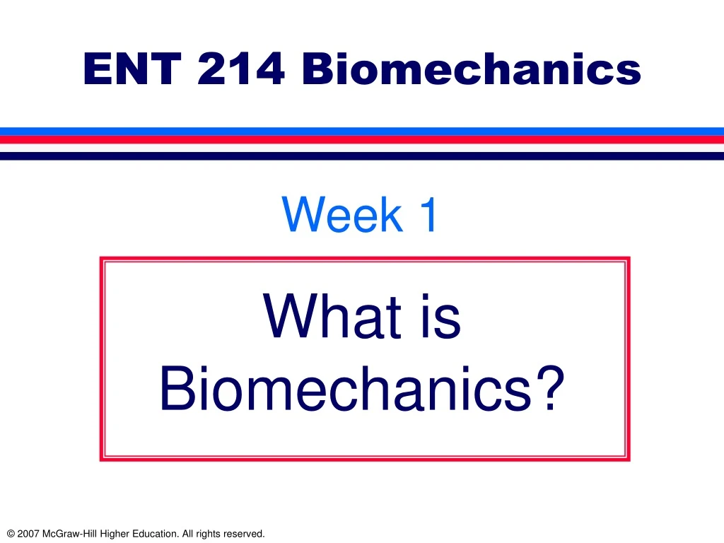 ent 214 biomechanics