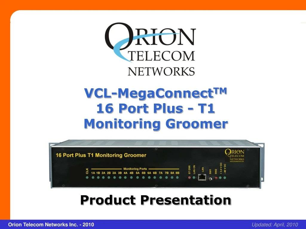 vcl megaconnect tm 16 port plus t1 monitoring