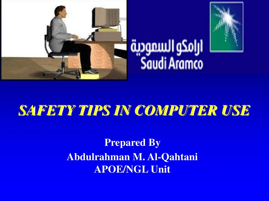 safety tips in computer use