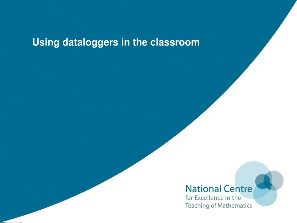 using dataloggers in the classroom