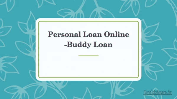 Instant Loan Online - Get an instant Personal Loan up to Rs 15,00,000 - Buddy Loan