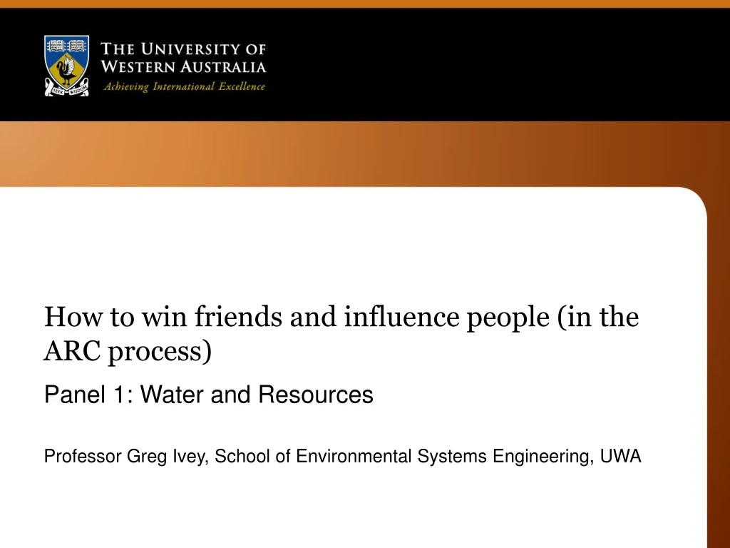 how to win friends and influence people in the arc process