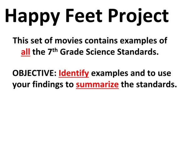 Happy Feet Project