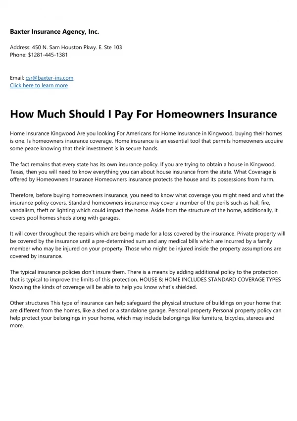 The Next Big Thing In Homeowners Insurance In Kingwood