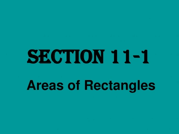 Section 11-1
