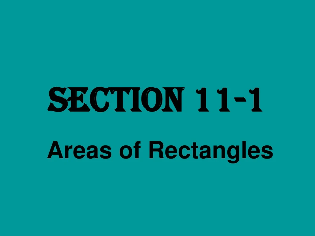 section 11 1