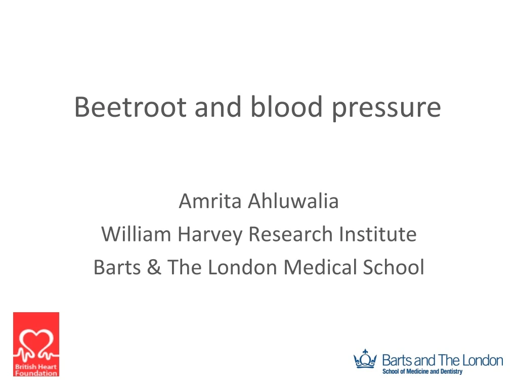 beetroot and blood pressure