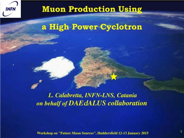 Muon Production Using a High Power Cyclotron