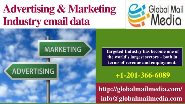Advertising & Marketing Industry email data