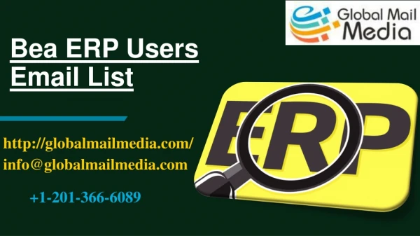 Bea ERP Users Email List