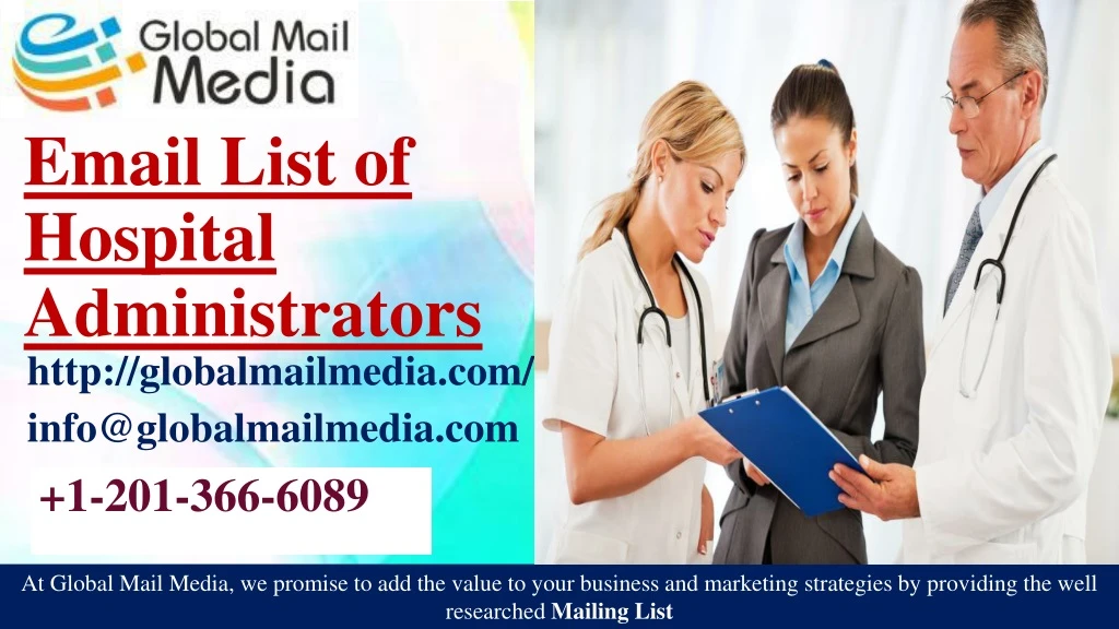 email list of hospital administrators