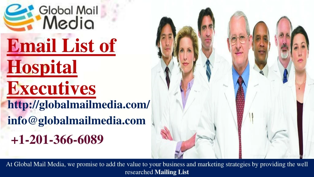 email list of hospital executives