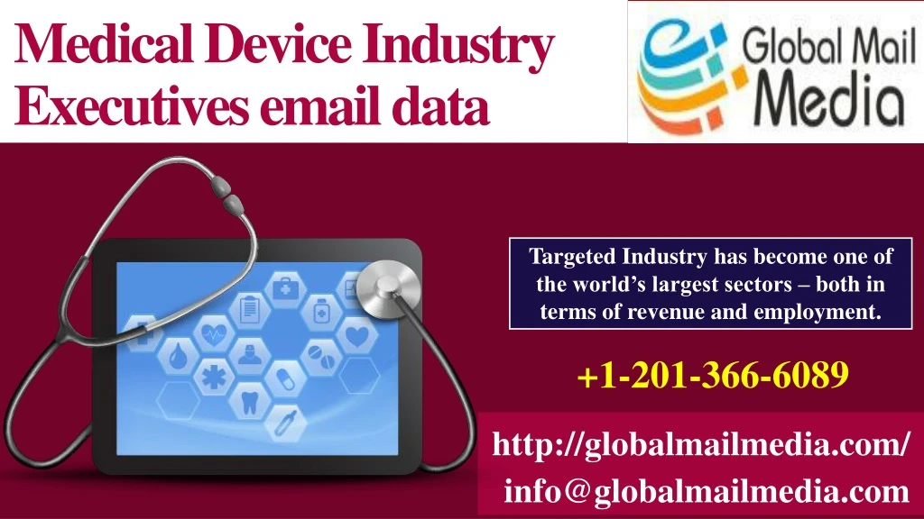 medical device industry executives email data