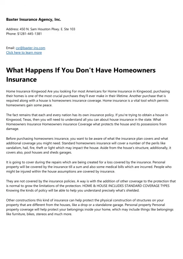 The Most Common Mistakes People Make With Kingwood Homeowners Insurance