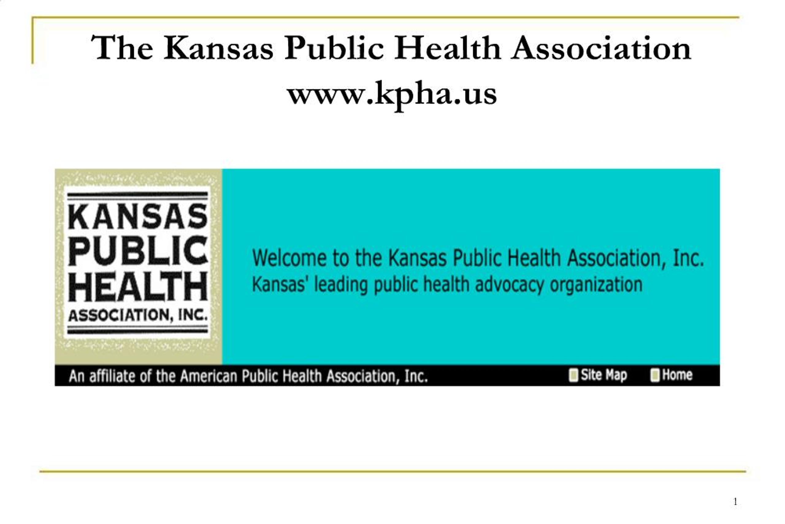 PPT - The Kansas Public Health Association kpha PowerPoint Presentation ...