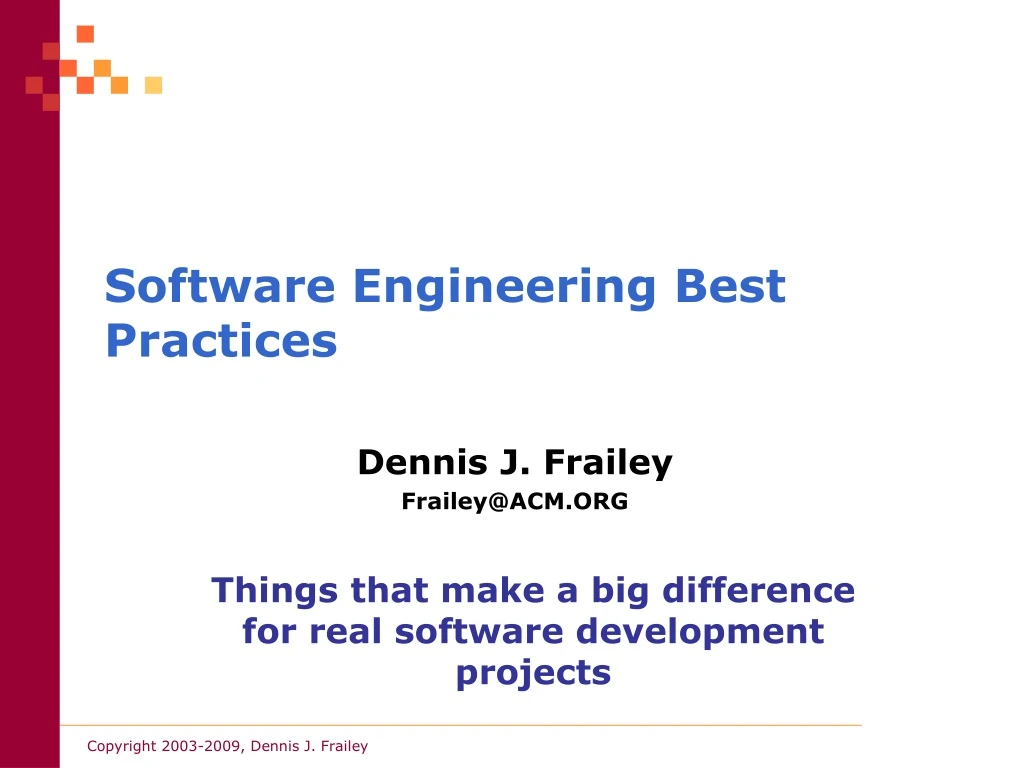 software engineering best practices