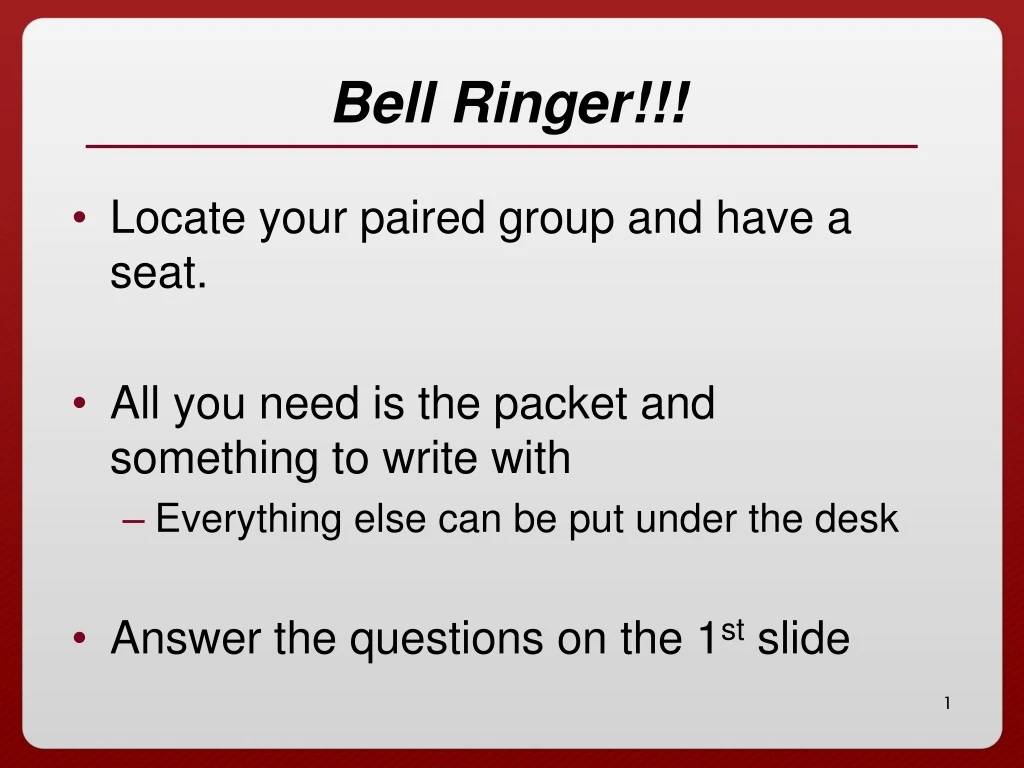 bell ringer