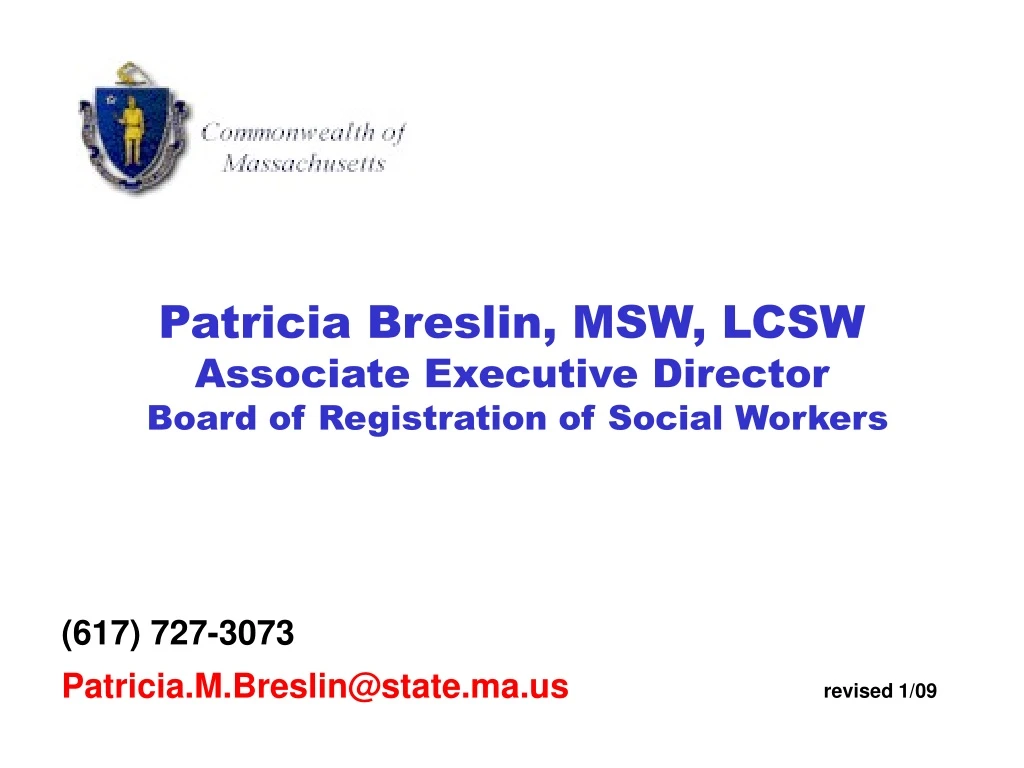 patricia breslin msw lcsw associate executive