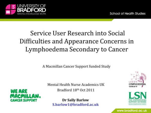 Mental Health Nurse Academics UK Bradford 18 th Oct 2011