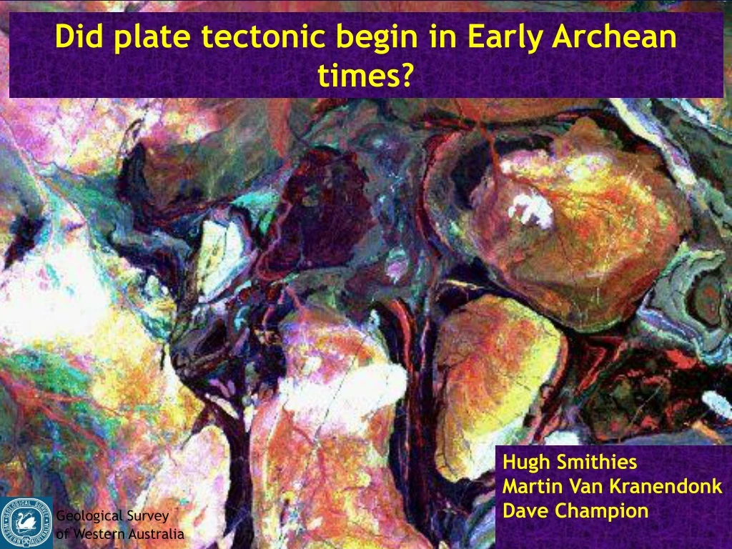 did plate tectonic begin in early archean times